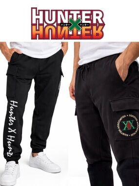 Hunter x Hunter Black Jogger Pants - Licensed Merch
